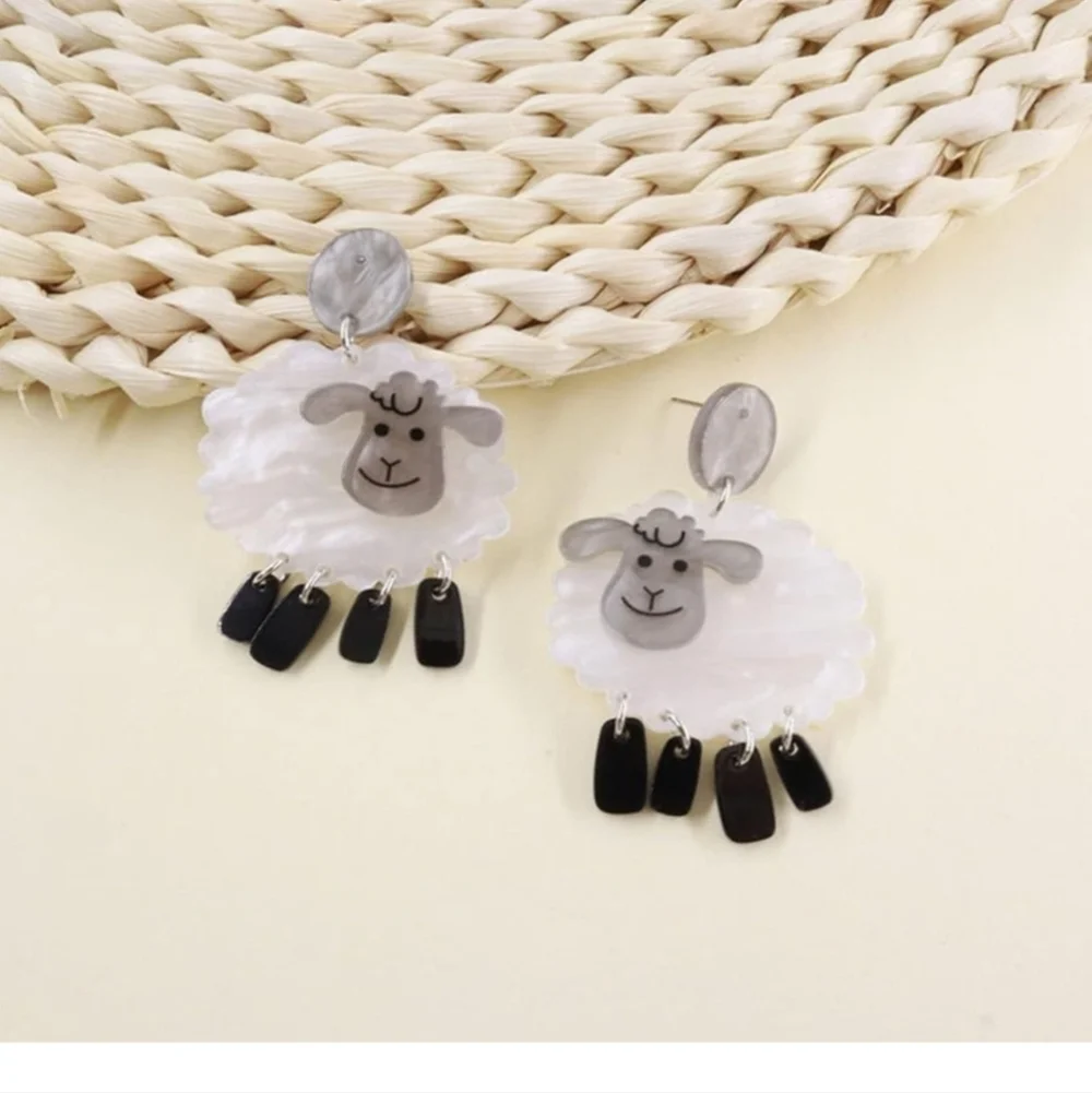 Adorable Sheep Earrings for Kids